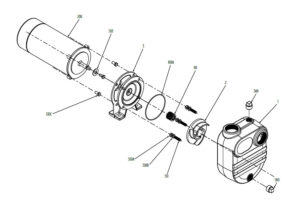 Franklin Electric FBSE Series Close-Coupled Self-Priming Pump 2 repair part HP