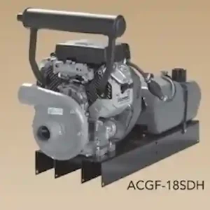 Monarch ACGF-18SDH Gas Engine Driven Pump with 18 HP Honda GX610 Engine, Heavy-Duty Cast Iron Casing, and Enclosed Impeller