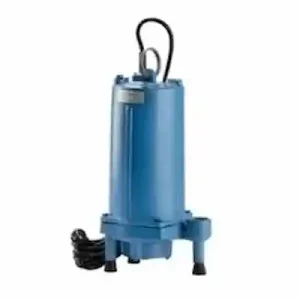 Monarch WS200GM Submersible Grinder Pump with 2 HP Oil-Filled Motor and High-Chrome Steel Cutting Mechanism