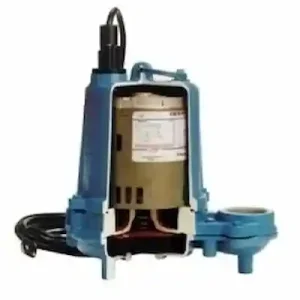 Monarch WS51 Series Submersible Sewage Pump with Cast Iron Class 30 Housing and Stainless Steel Shaft