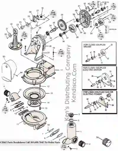 CH&E 5500-6500 Break Down 3” Diaphragm Pumps