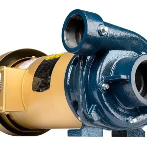 Franklin Electric End Gun Booster Pump with cast iron casing and stainless steel impeller.