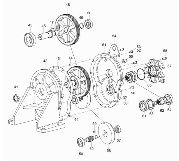 PDI3A Gearbox cpl Repair Parts